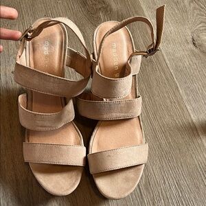 Madden Girl Beige Strappy Sandals
